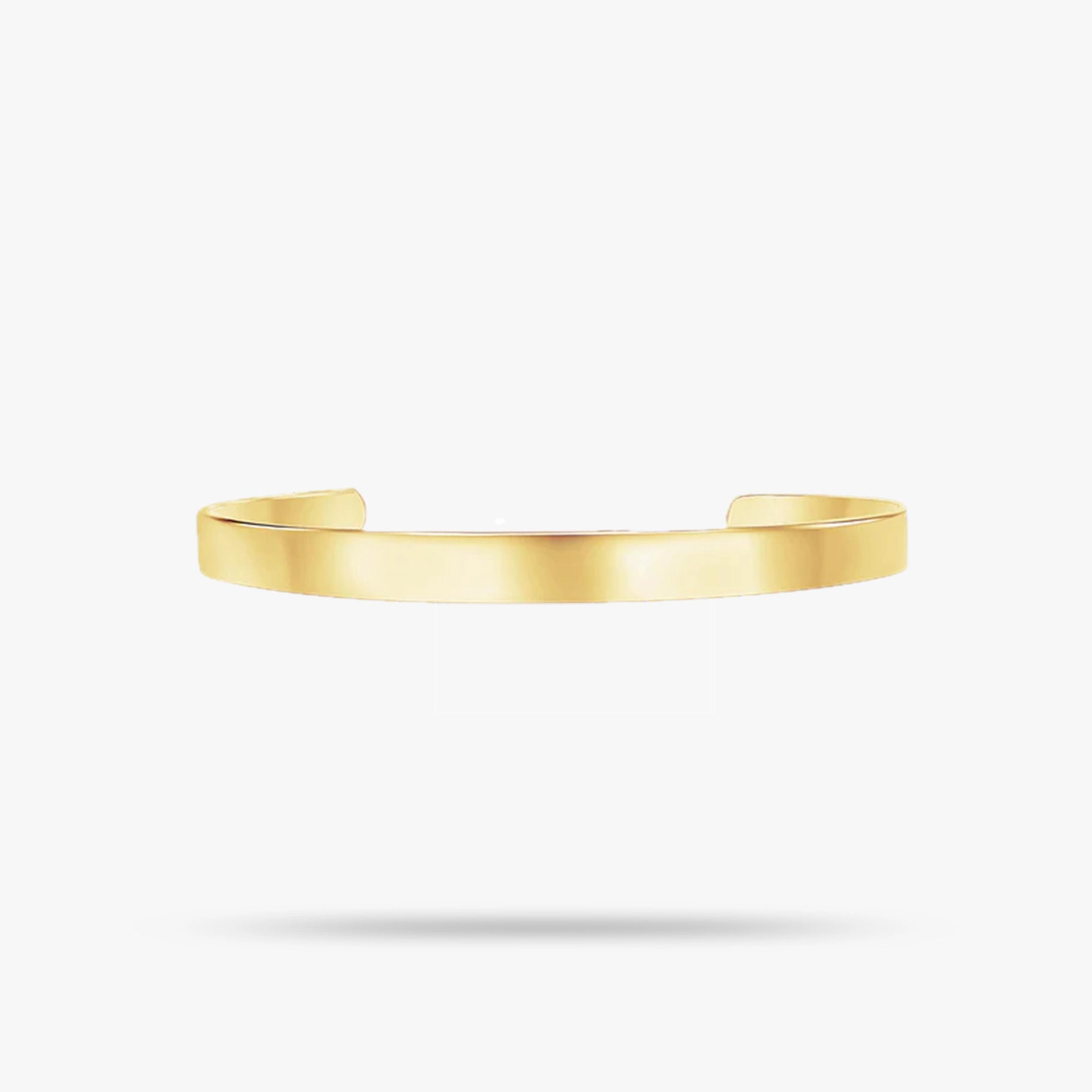 Bangle Cuff 14K Yellow Gold Engravable Eternally Elegant