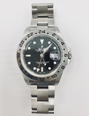 Pre-Owned Rolex Explorer II 16570 Stainless Timepiece Luminous Sparkle