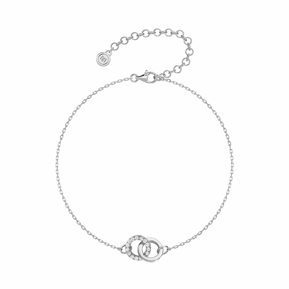 Interlocking Dual Hoop Bracelet Memorable Amalgamations