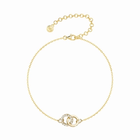 Interlocking Dual Hoop Bracelet Unfailing Composite Functional Fashion