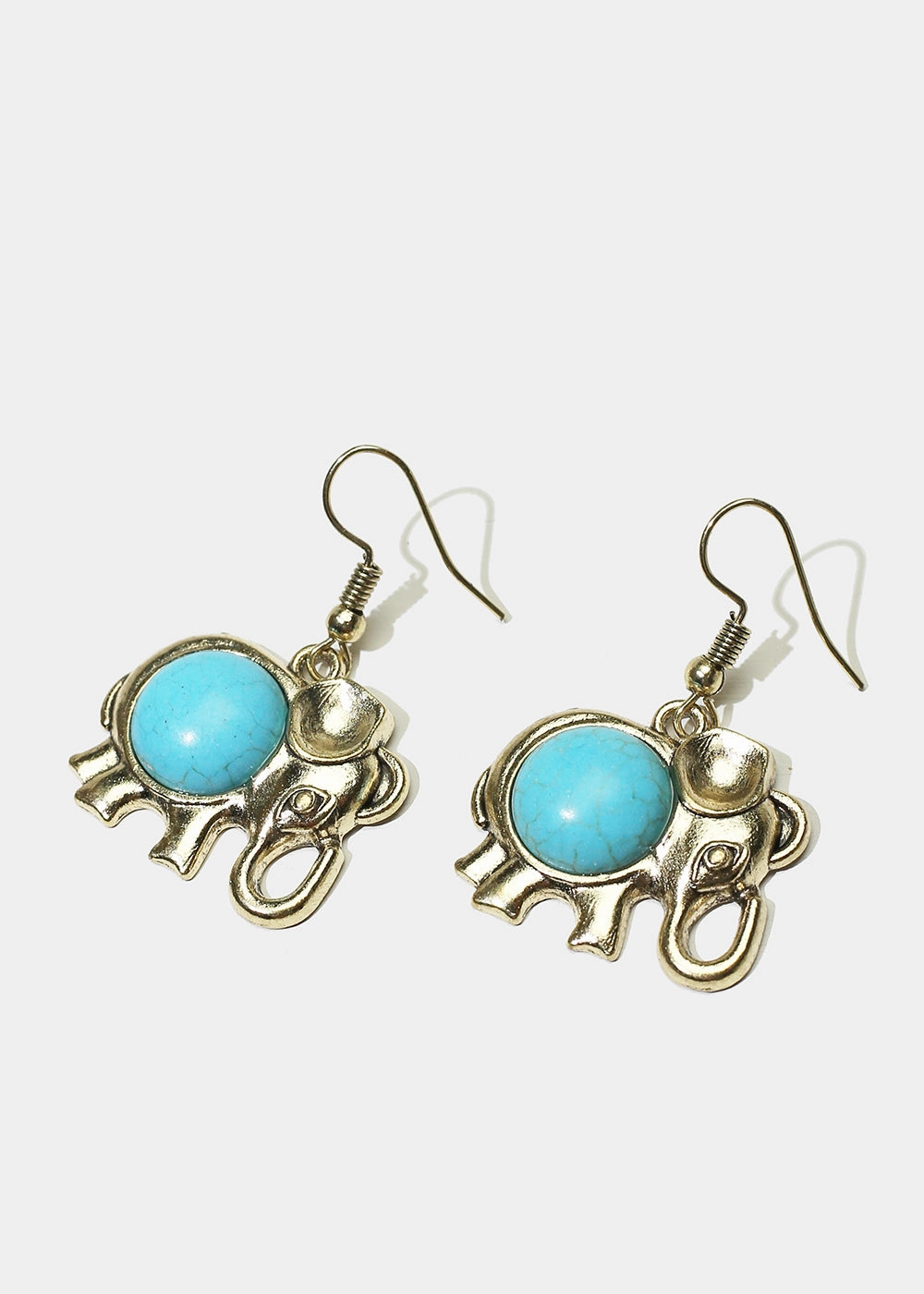 Precious Touch Elephant Stone Dangle Earrings