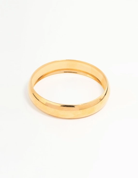 Perfectly Proportioned Waterproof Gold Plated Stainless Steel Bubble Bangle