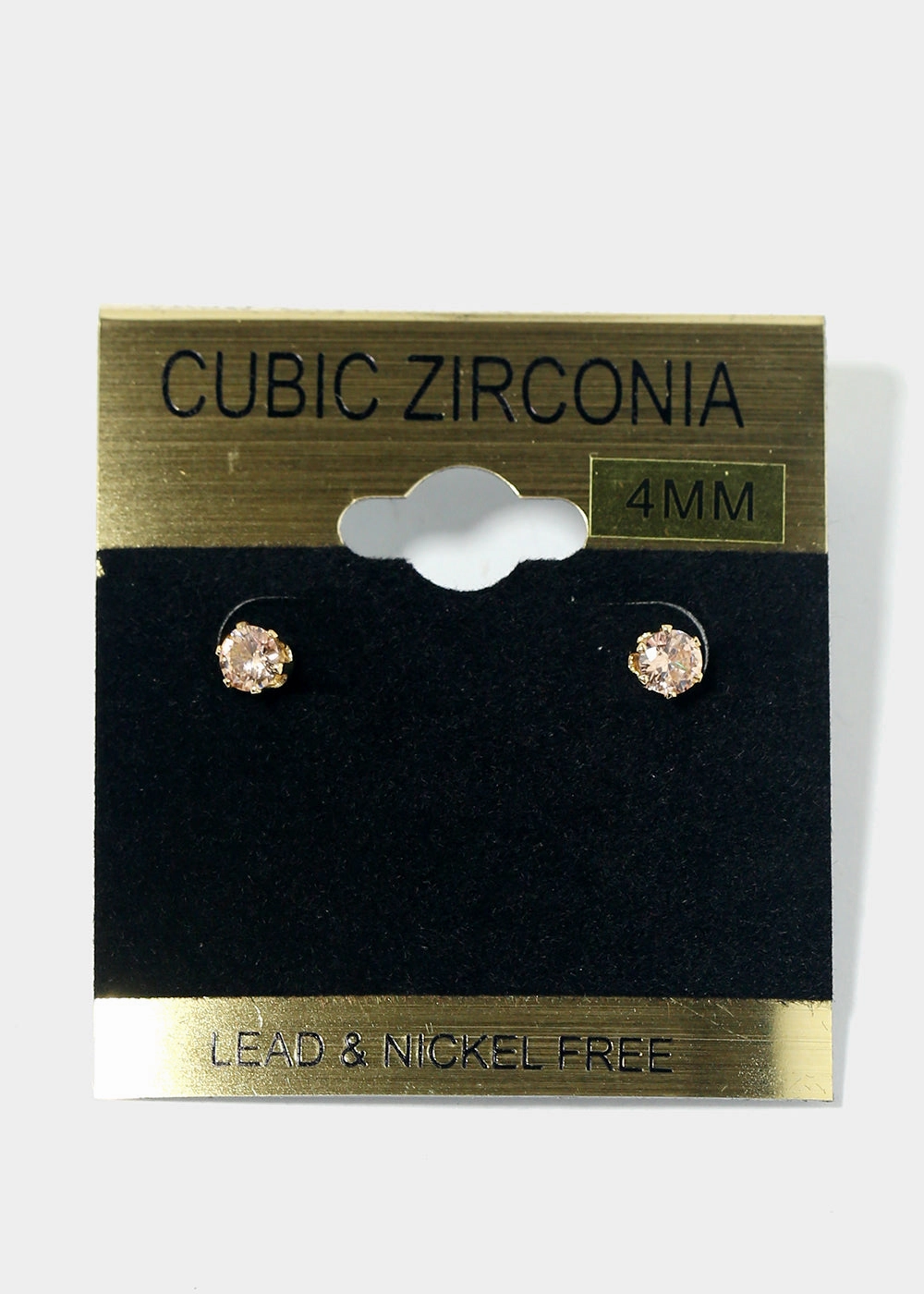 Small Rhinestone Stud Earrings Highlight Feature Timeless Shape