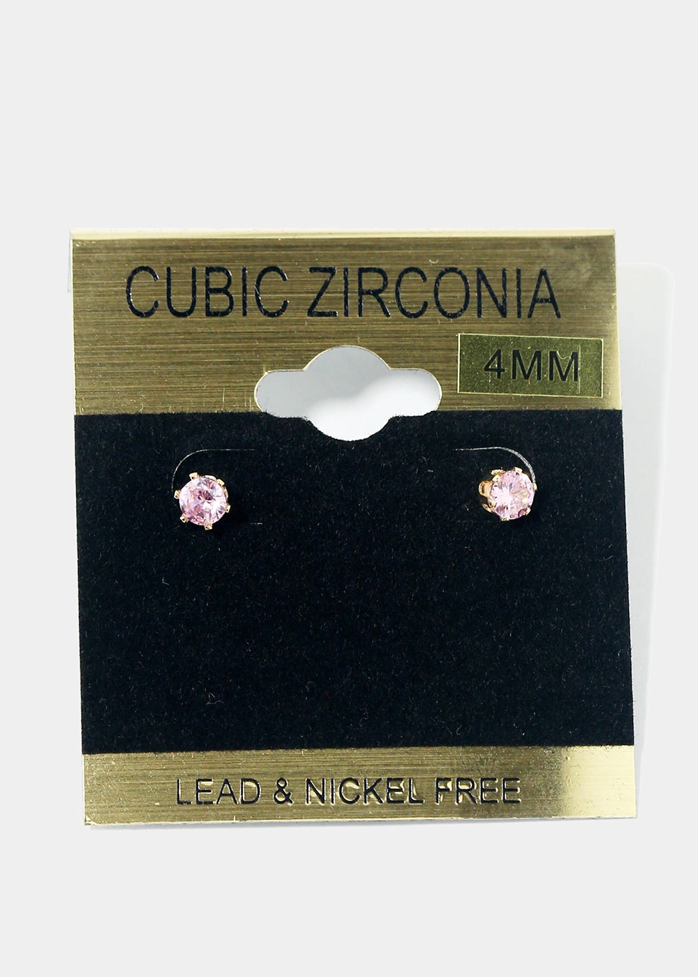 Small Rhinestone Stud Earrings Shining Look