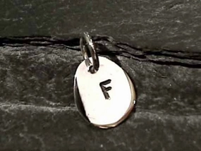 Delicate Details Sterling Silver Letter "F" Charm