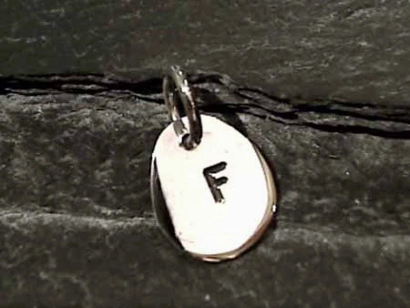 Delicate Details Sterling Silver Letter "F" Charm
