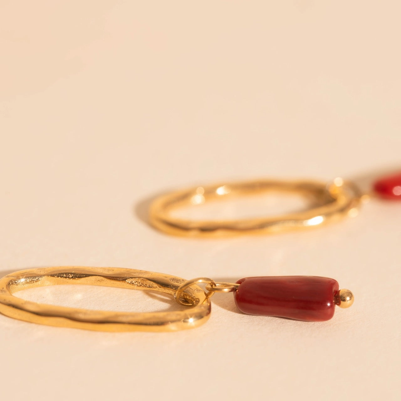 Gloss Layer Chic Pick Ripple Lure Huggie Hoop Charms