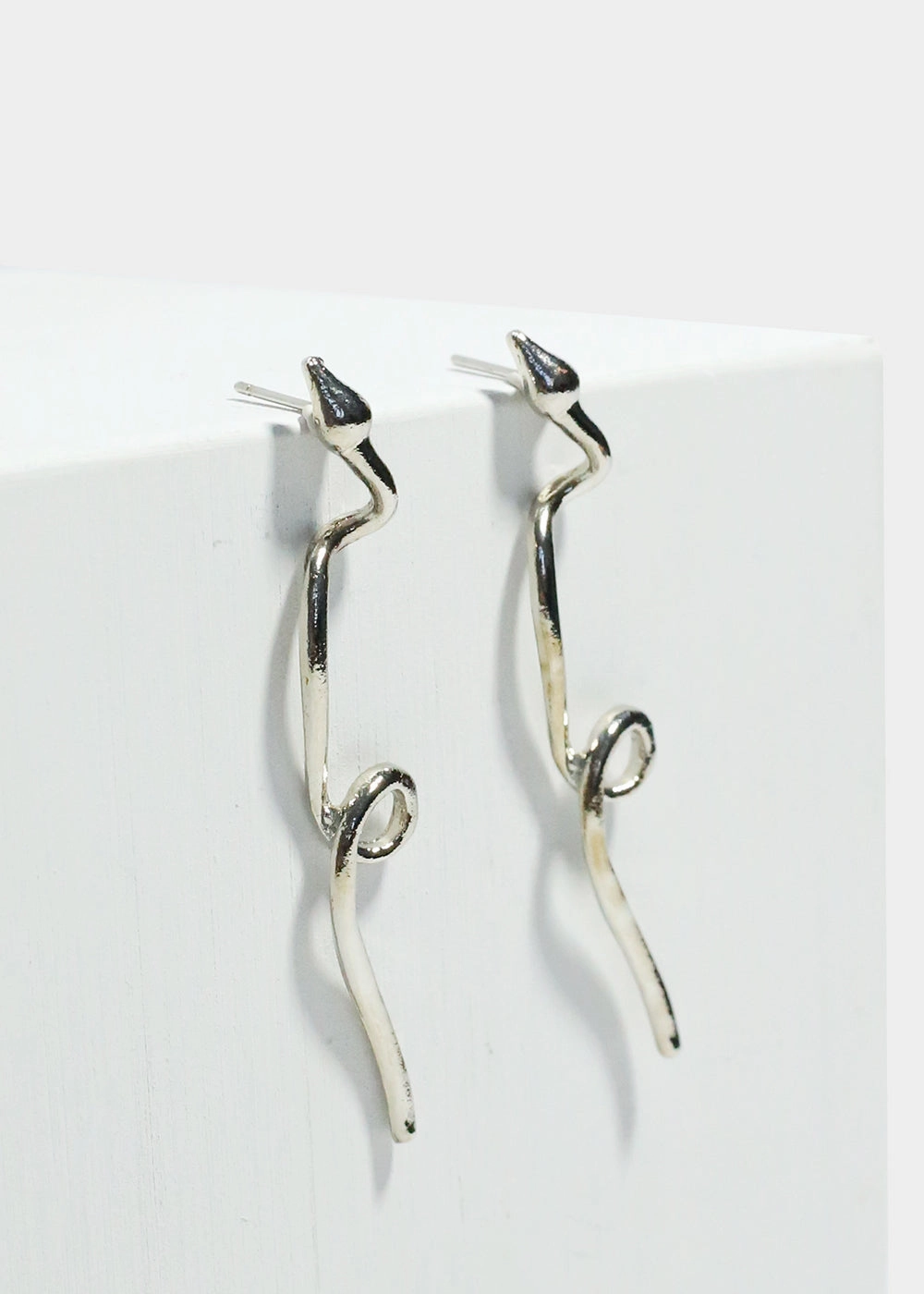 Snake Loop Dangle Earrings Sophisticated Embellishments Charming Jewelry Pieces