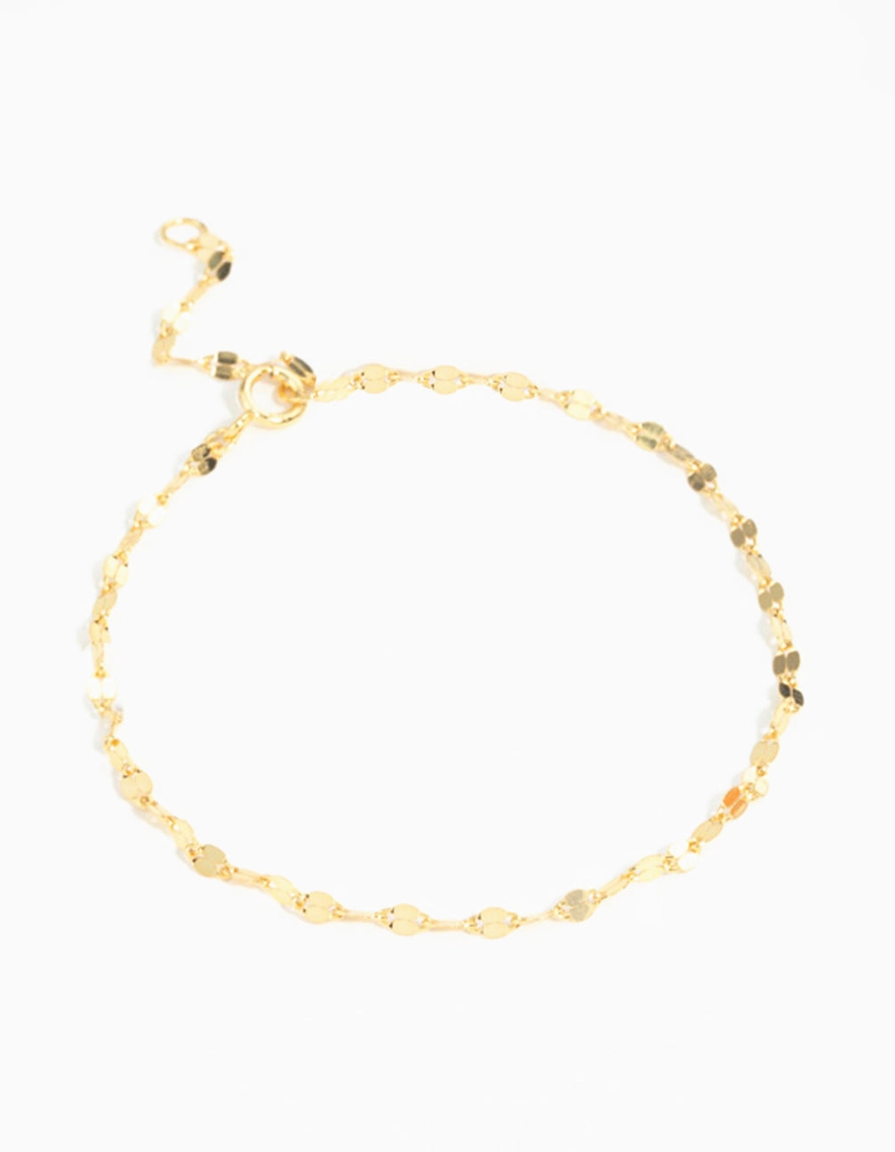 Gold Plated Sterling Silver Chain Bracelet & Anklet Set Hassle-Free Vision