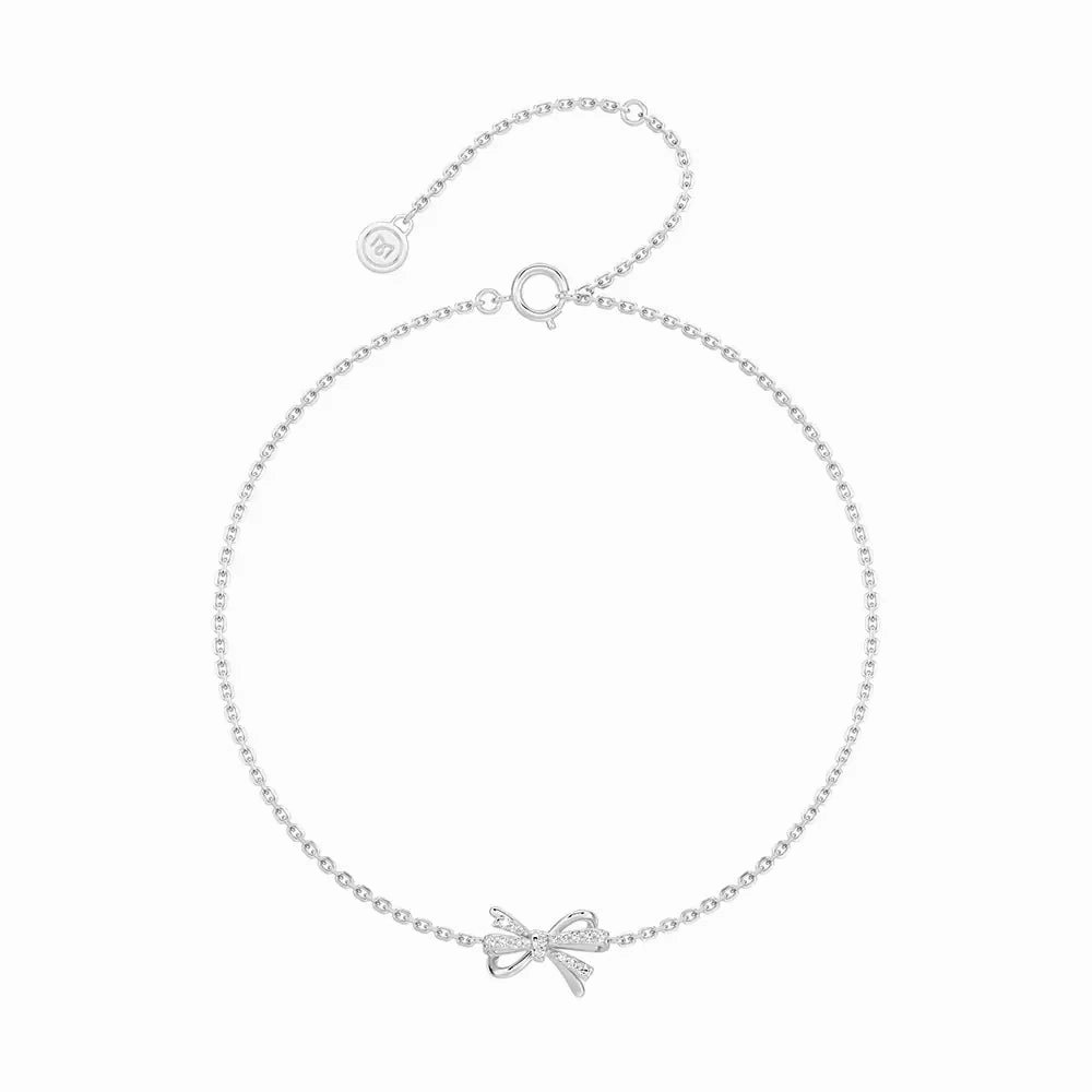 Core Item Filigree Bow Edge Moissanite Diamond Bracelet