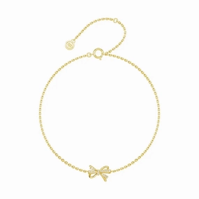 Unfading Perspective Filigree Bow Edge Moissanite Diamond Bracelet