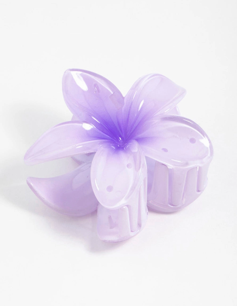 Purple Frangipani Hair Claw Clip Timeless Fashion
