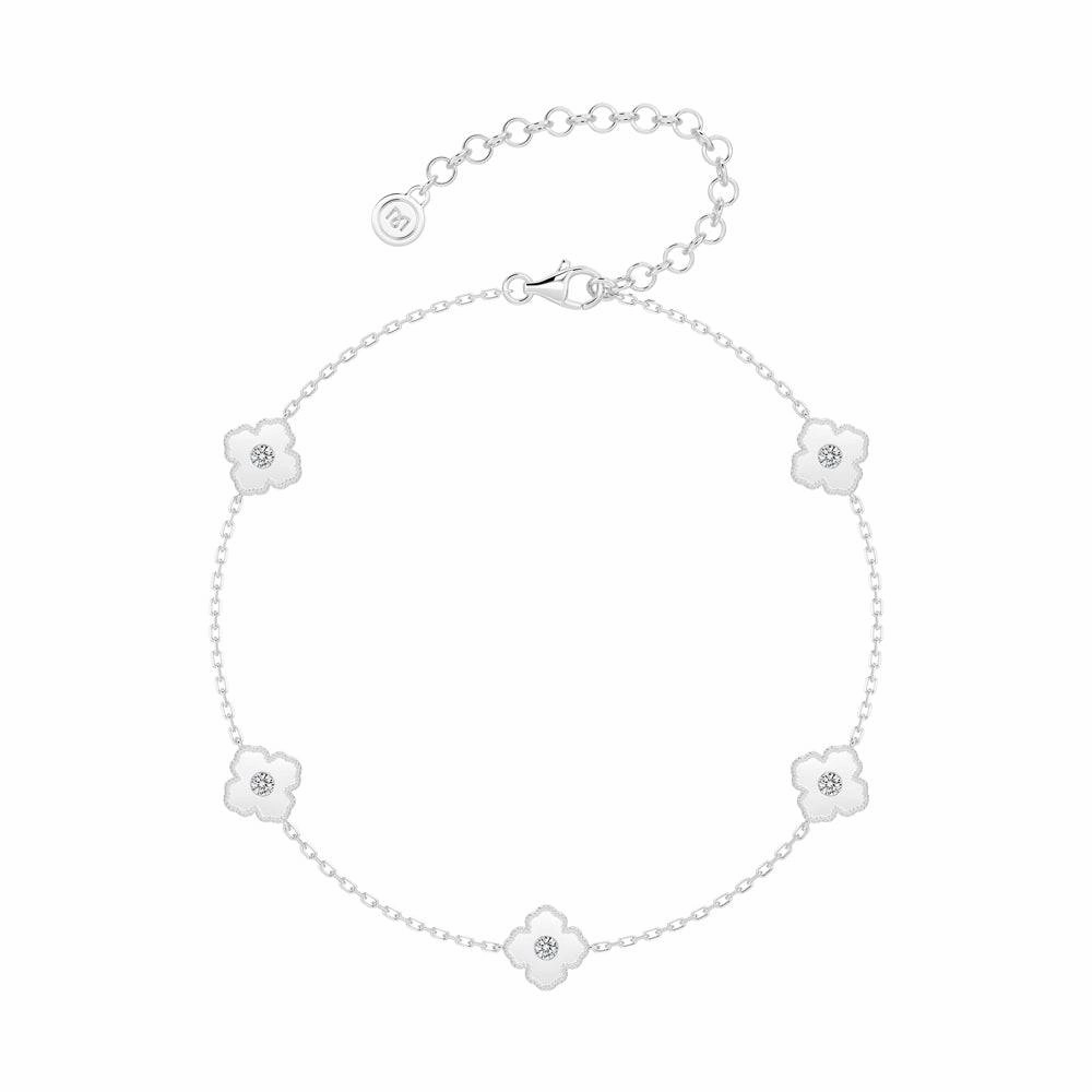 Lucky Hearts Four Leaf Clover Bracelet party look Everyday Wear