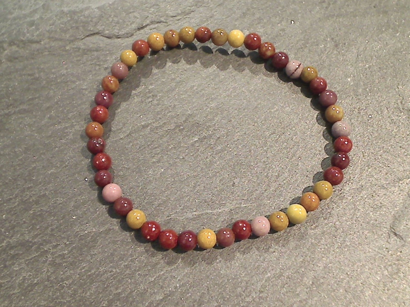 Luxury Design Lightweight Piece Mookaite Jasper 4MM Stretch Bracelet