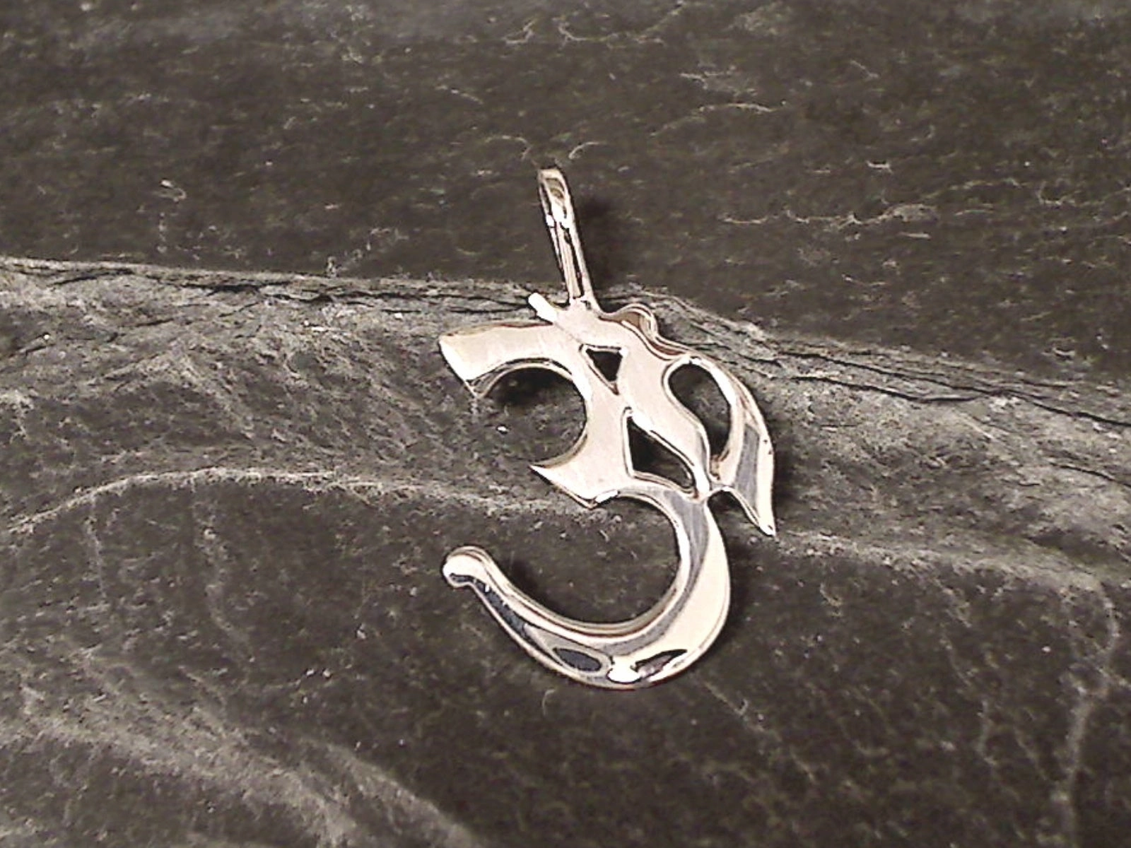 Sterling Silver Om Symbol Pendant Wedding Ensemble