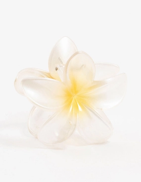 Rich Detailing Precious Piece Frangipani Ombre Claw Clip