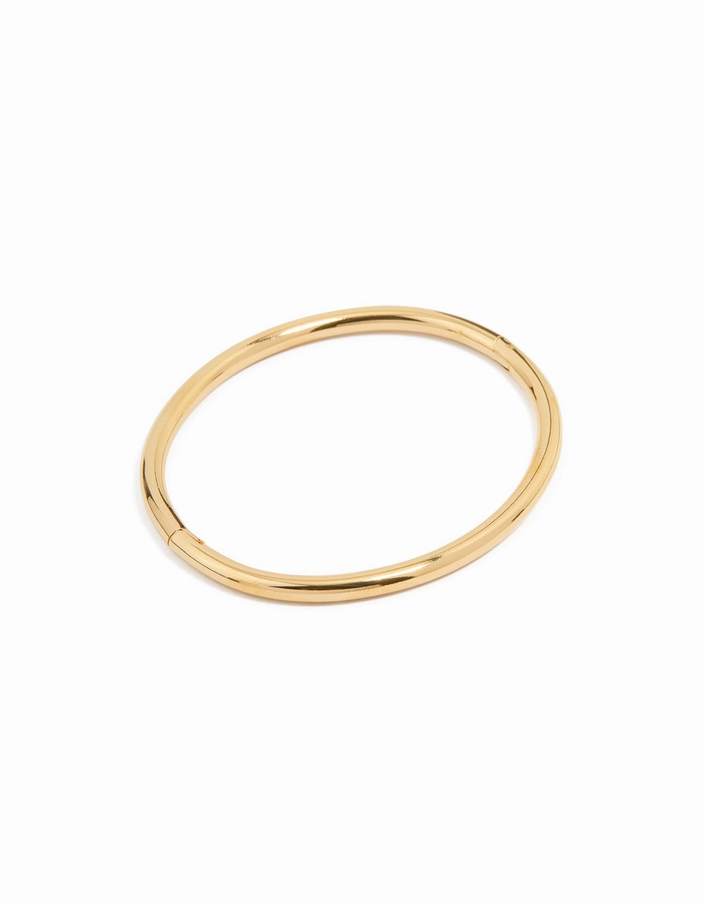 Waterproof Gold Plated Stainless Steel Simple Hinge Bracelet Father??s Day Happy Composites