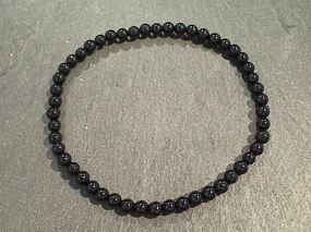 Black Tourmaline 4MM Stretch Bracelet Dainty Appeal Glam Pairing