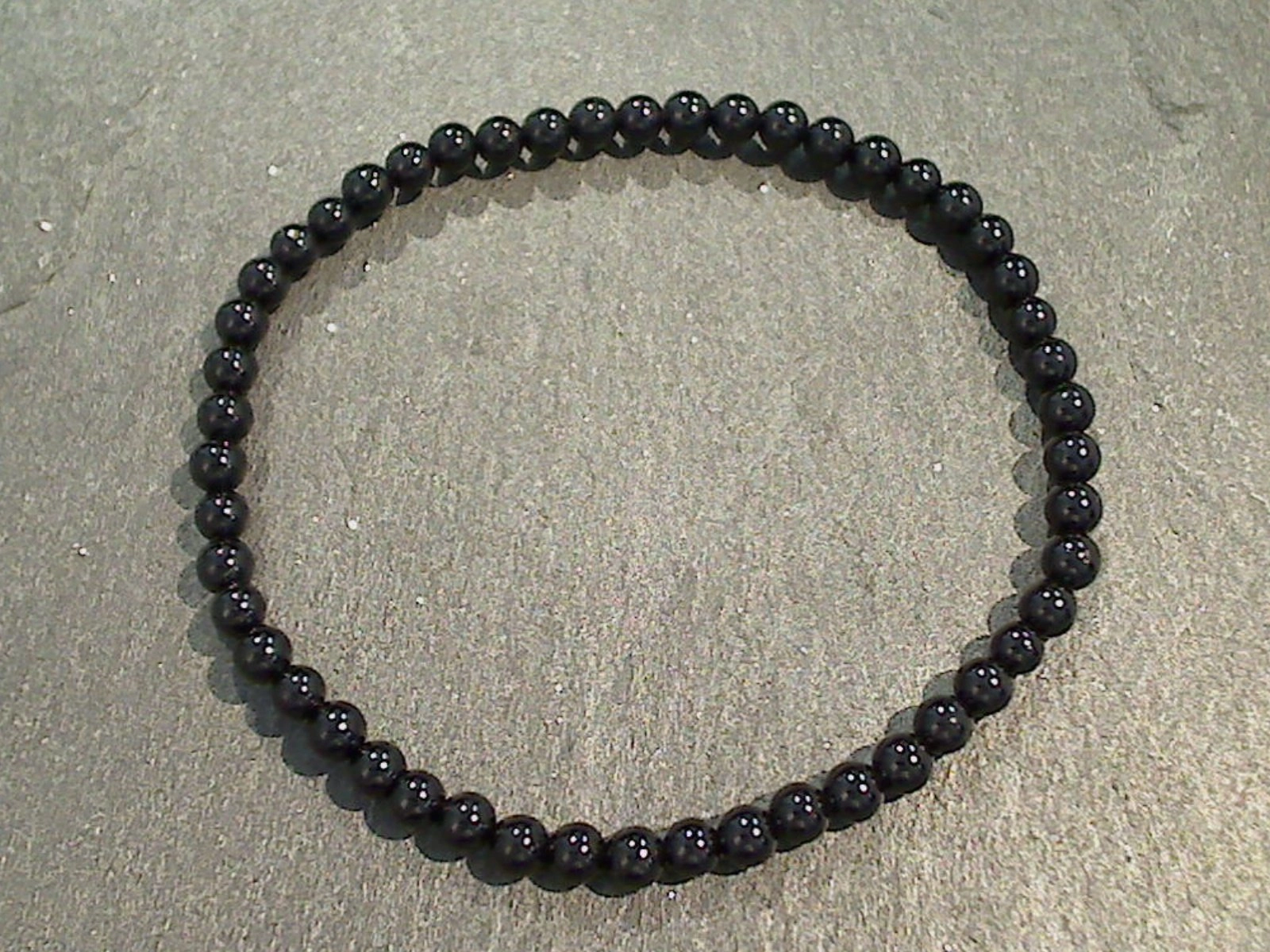Black Tourmaline 4MM Stretch Bracelet Dainty Appeal Glam Pairing
