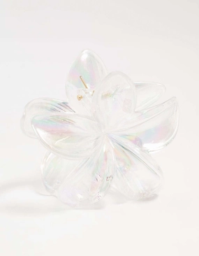 Iridescent Frangipani Hair Claw Clip Exclusive Design