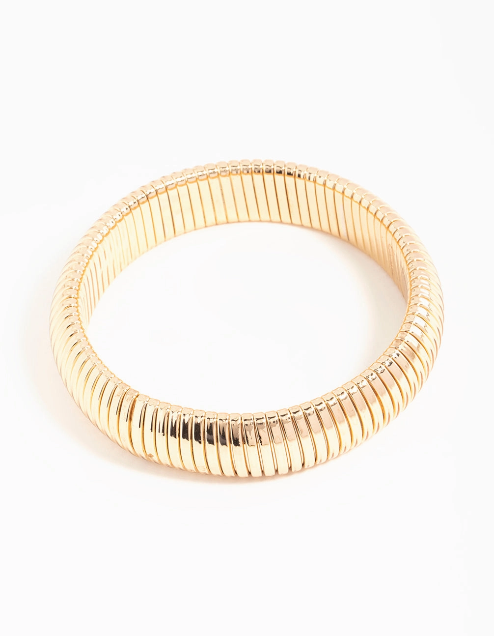 Gold Ridged Cuff Bangle Finest Selection