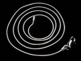 30" Thin-Med. 1mm Snake Chain, Sterling Silver Gift Feature Chic Ensemble