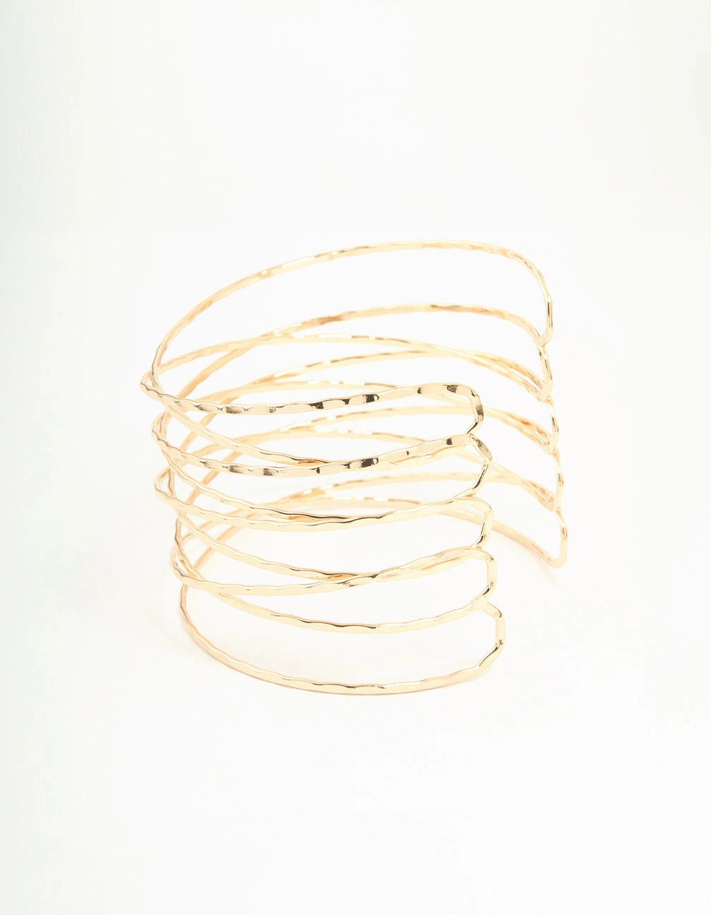 Creative Concept Gold Crisscross Arm Cuff