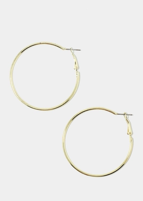 Gold Hoop Earrings Grace Note Vacation Mood