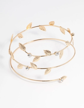 Rosy Composites Gold Leaf Wrapped Arm Cuff
