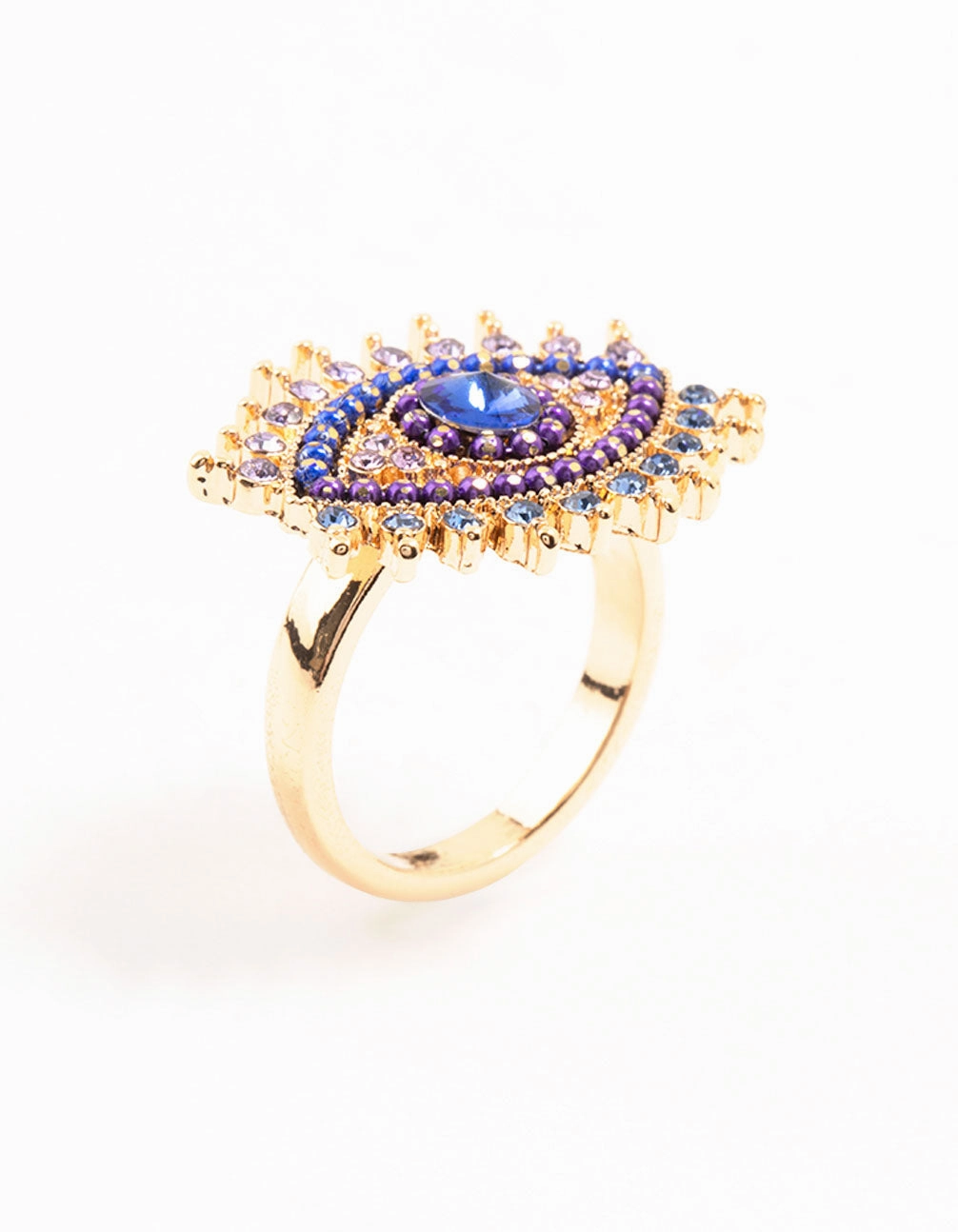 Cozy Glow Gold Opulent Evil Eye Ring