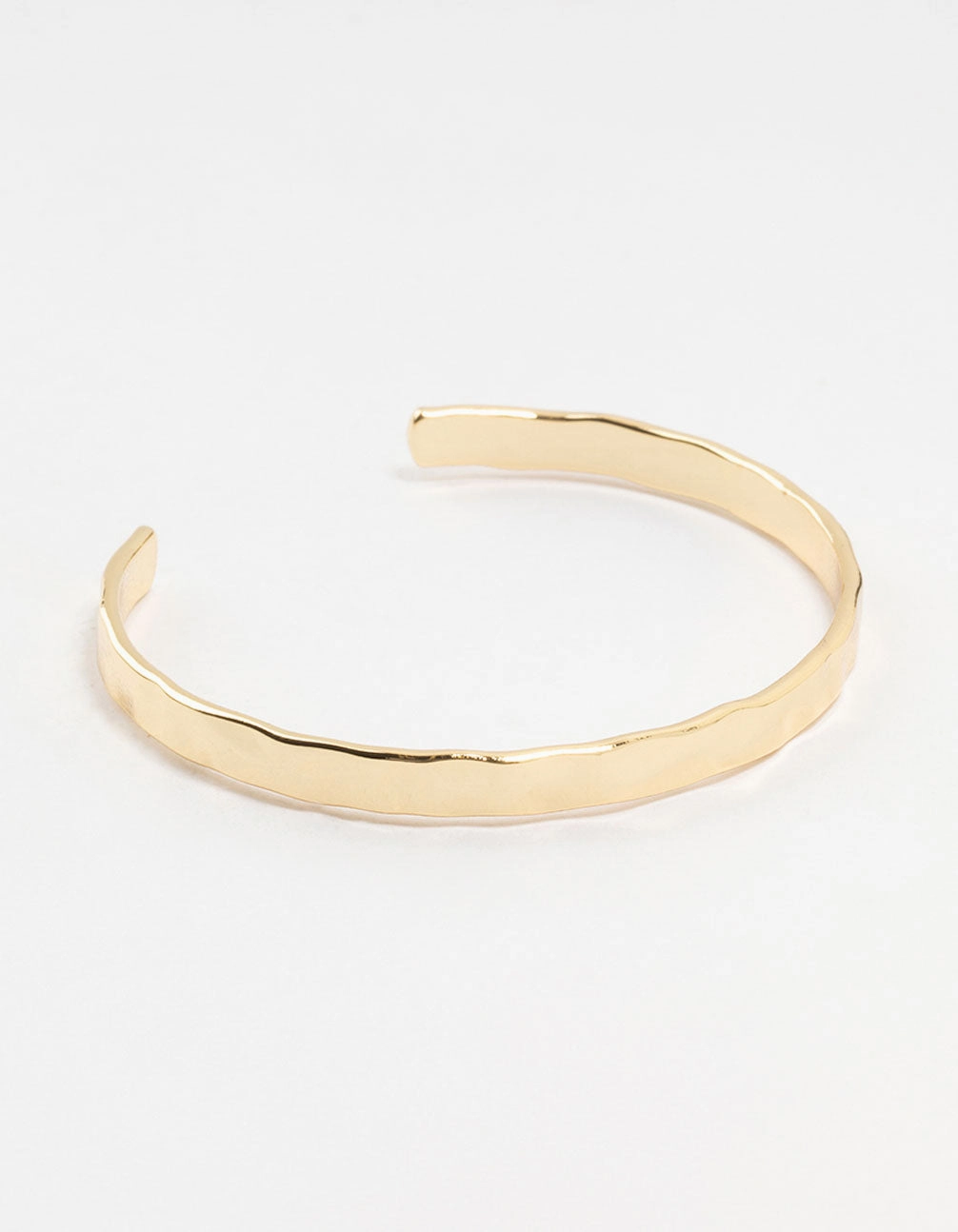 Gold Plated Brass Hammer Wrist Cuff First class