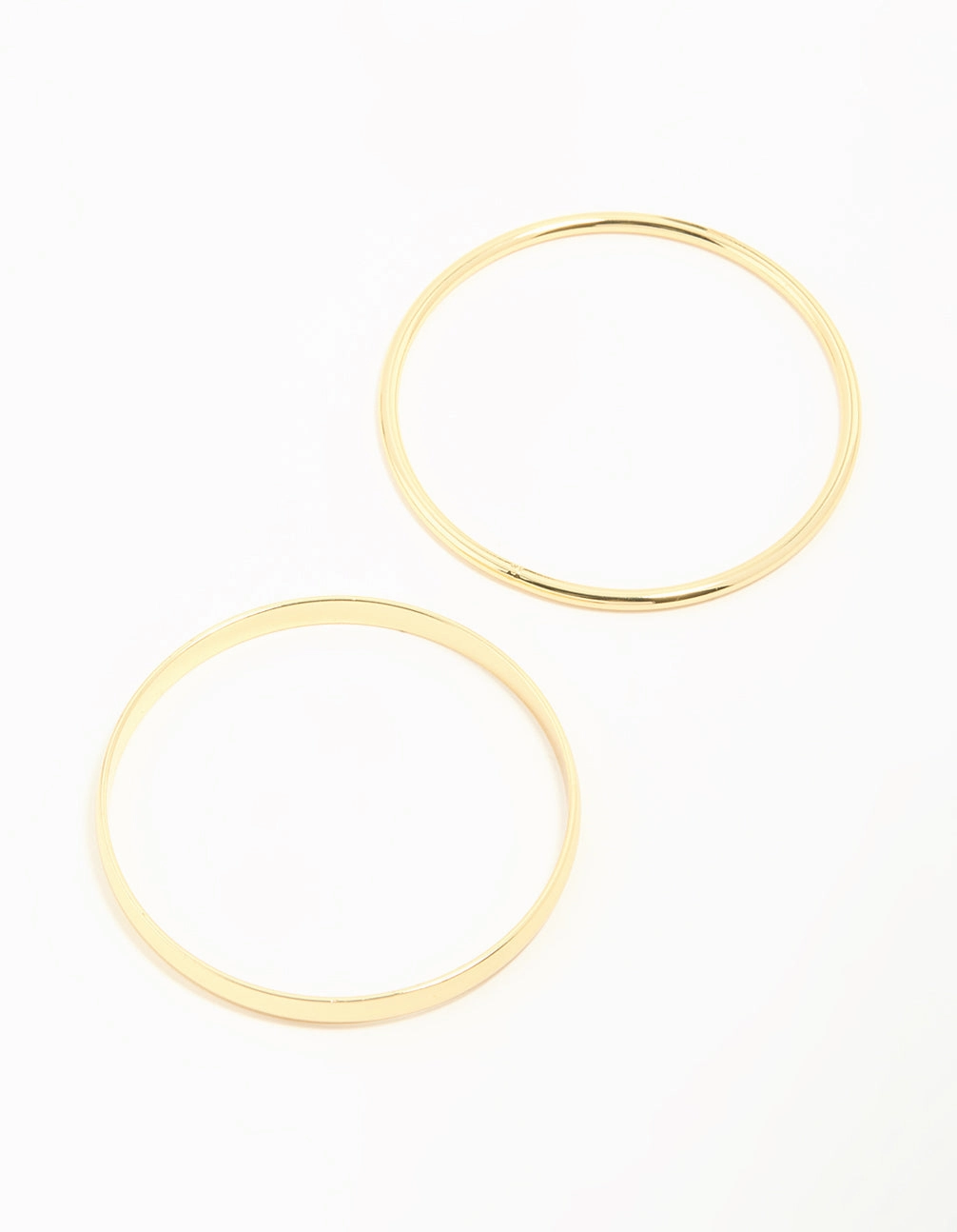 Gold Plated Smooth Bangles 2-Pack Critic's Pick Serendipitous Discovery