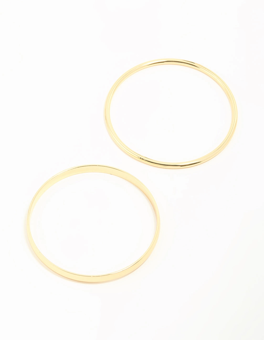 Gold Plated Smooth Bangles 2-Pack Desert Dream Playful Spirit