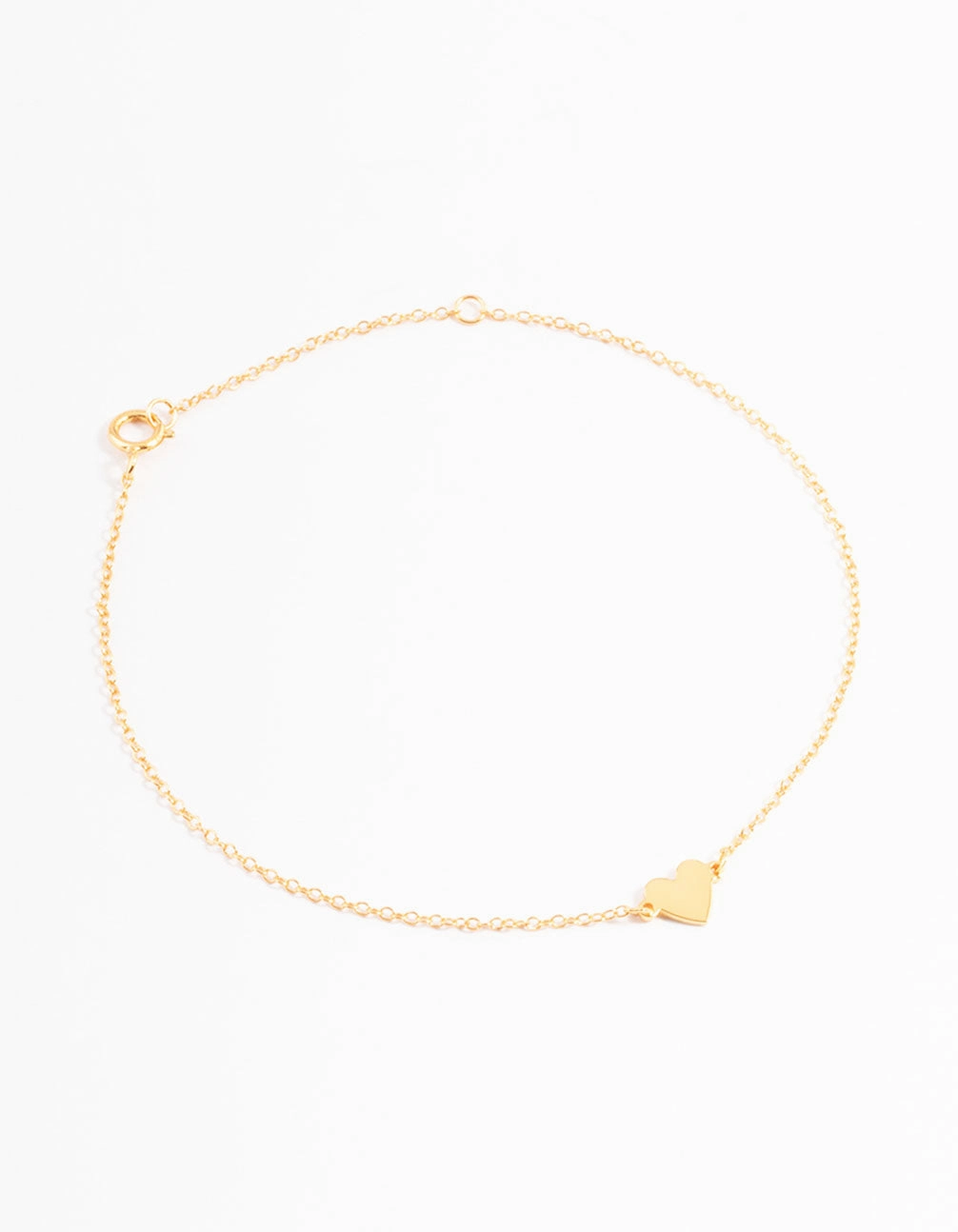 Gold Plated Sterling Silver Smooth Heart Bracelet Joyful Combinations Ready To Give