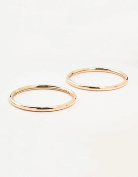 Gold Smooth Bangles 2-Pack Hot Vision Legacy Piece