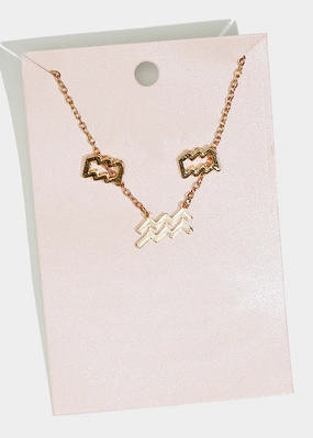 Astrology Necklace & Earrings Set Bridal Style