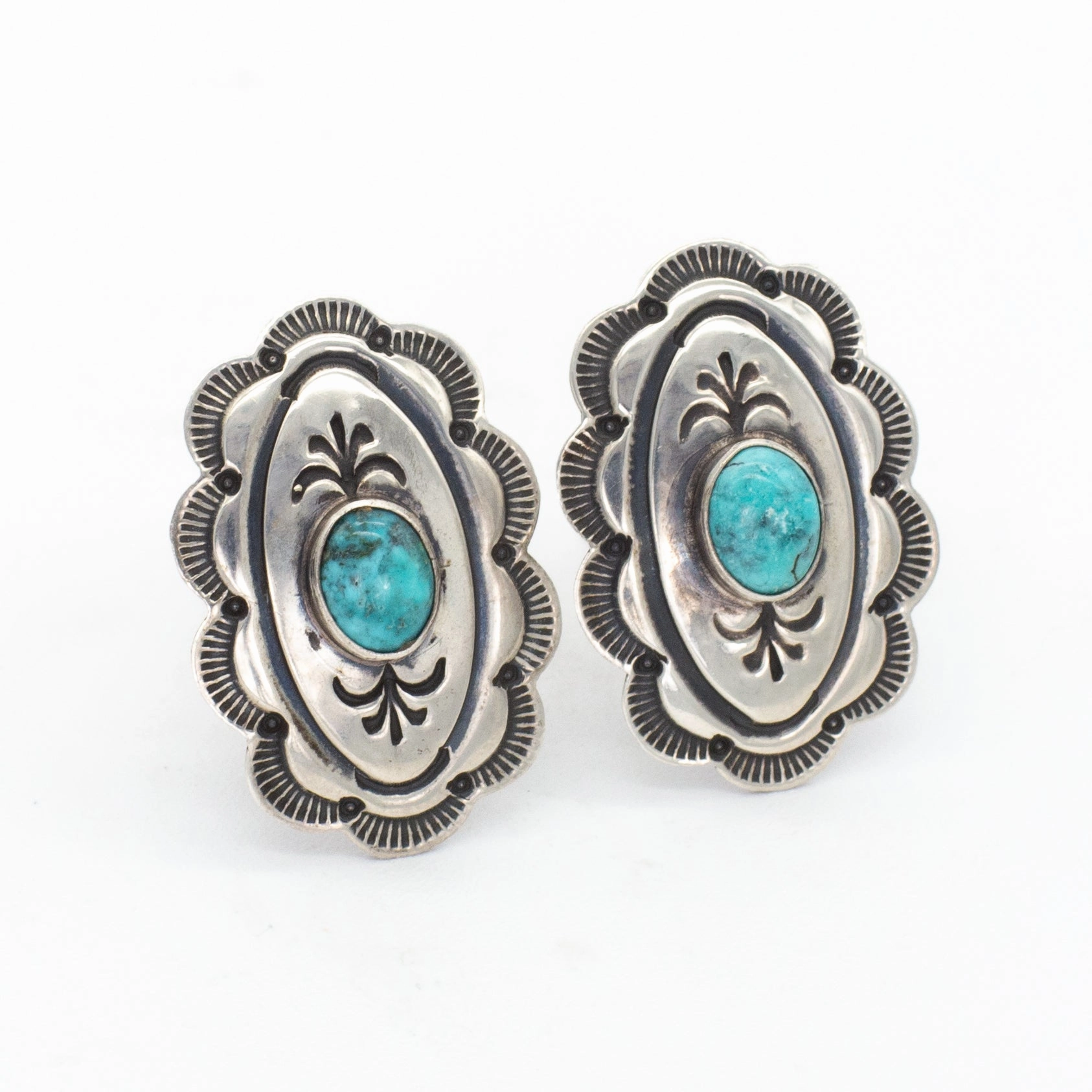 Lloyd Nelson Rocking Horse Ranch Sterling Silver Earrings Fine finishing