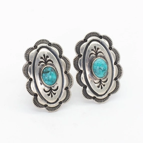 Lloyd Nelson Rocking Horse Ranch Sterling Silver Earrings Fine finishing