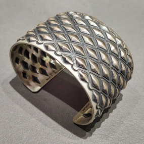 Harold Joe Sterling Silver Cuff - Handmade Native American Office Ready