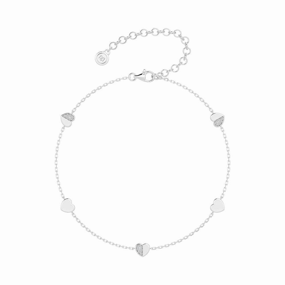 Heartfelt Bond Charm Bracelet Weekend Casual Respectable Fusion