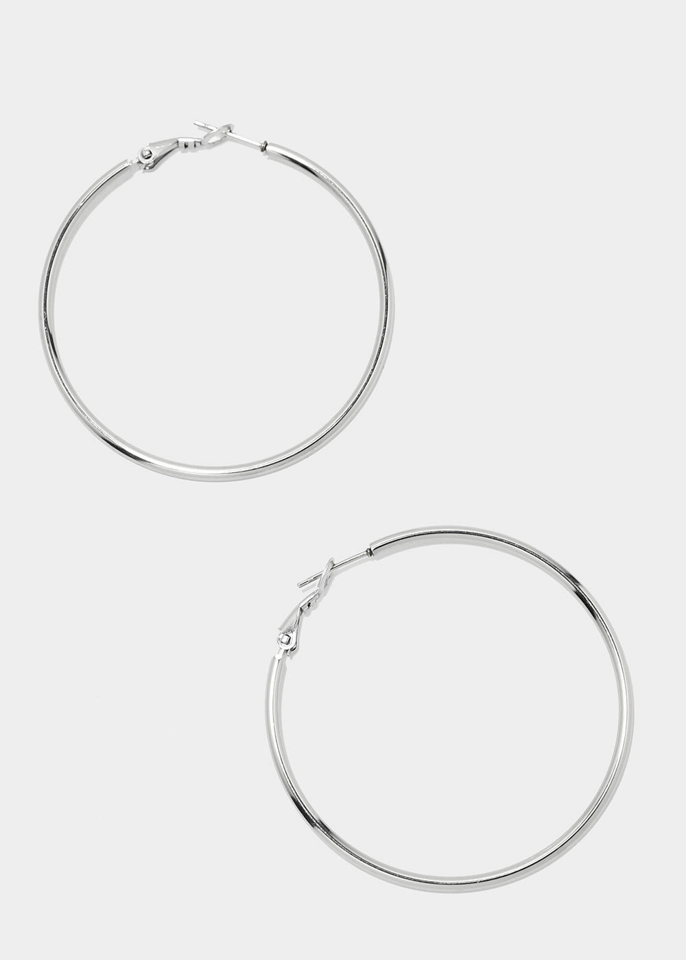 50-MM Metal Hoop Earrings Vintage Mood