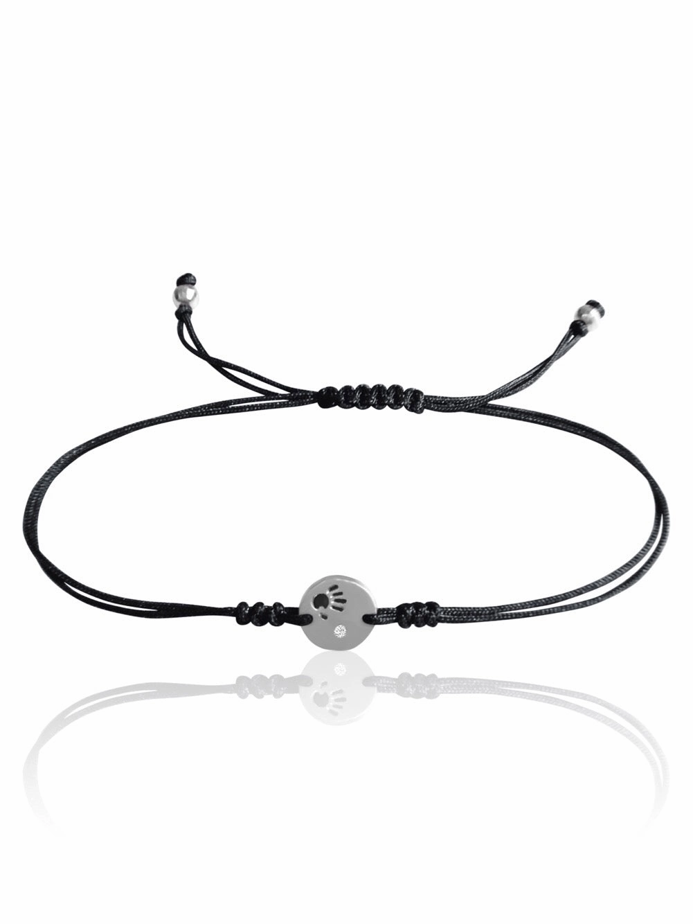 14k Gold Diamond Mini Love Is In Your Hands Macrame Bracelet Bespoke Design Influencer Pick