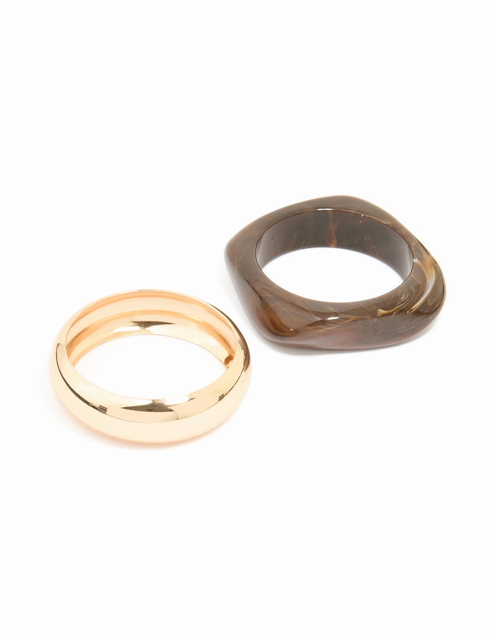 Acrylic & Metal Bangles 2-Pack Highly Anticipated Mystical Narrative