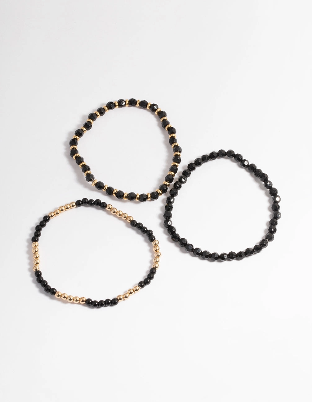 Gold Multi Bead Bracelet Pack Unexpected Twist Extensive Mixes