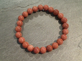 Polished Accessory Goldstone 8MM Stretch Bracelet