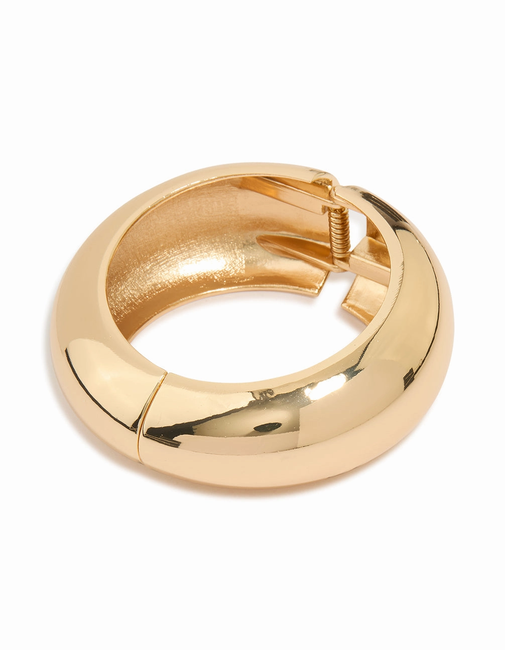 Gold Chunky Round Bangle Sustainable fashion Ethnic Perspective