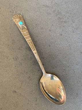 Maisels/ Fred Harvey Era Sterling Thunderbird Spoon muted tone Elegant Charm