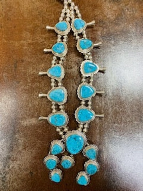 Dazzling Jewelry John Nelson Squash Blossom - Handmade Native American