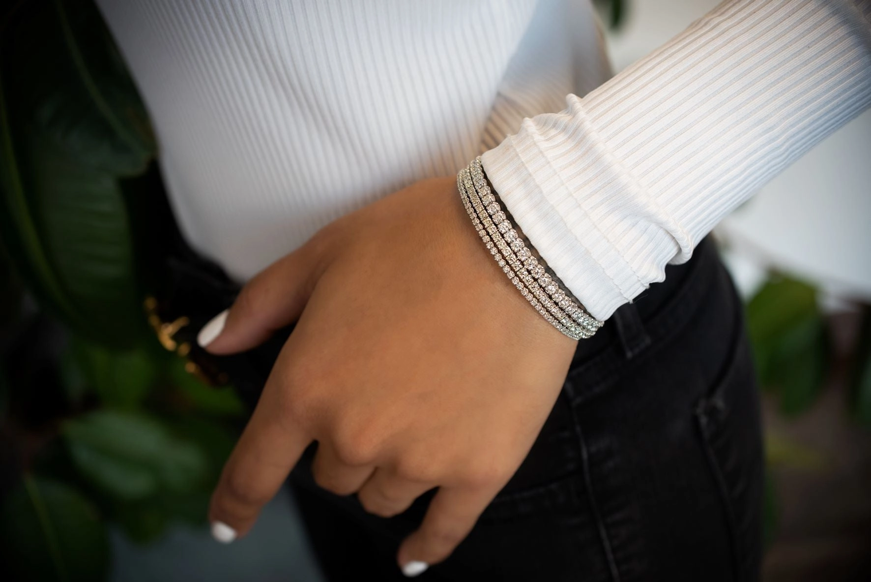 Flexible Diamond Tennis Bracelet Dynamic Design Customizable features