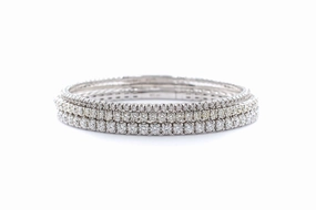 Perpetual View Sweet Composites Flexible Diamond Tennis Bracelet